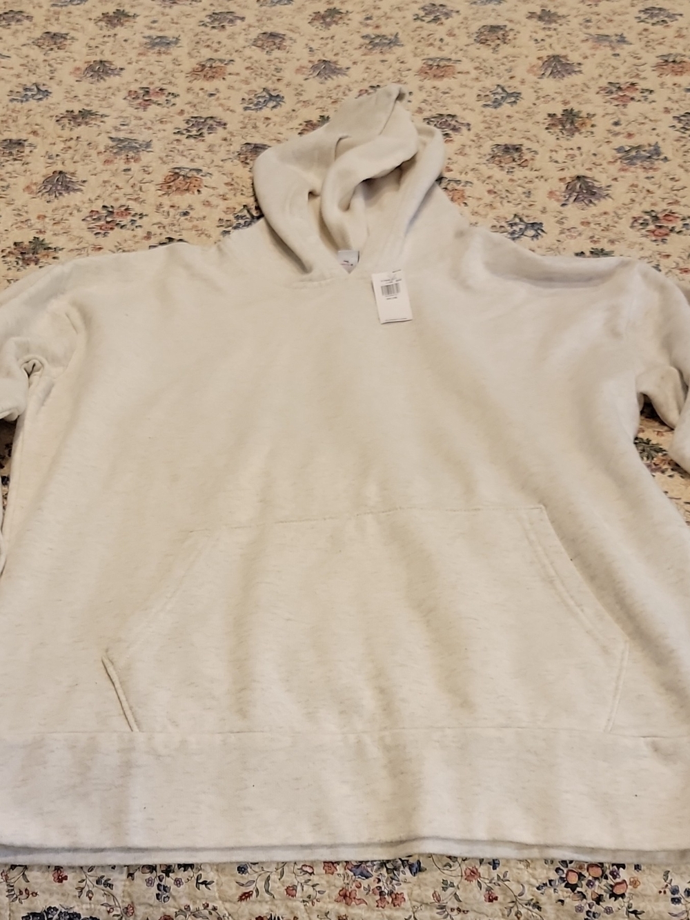 Old Navy Cream Hooded Pullover Sweatshirt for Kids